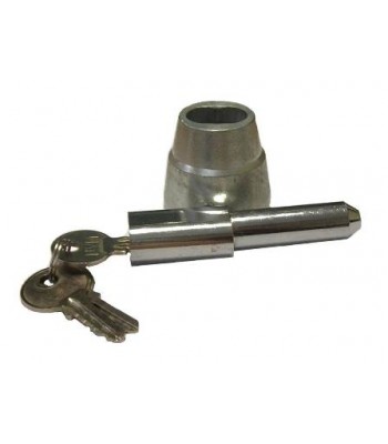 NV195 - Bullet Lock & Housing - Steel - Chrome & Zinc Plated