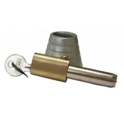 NV195G - NV195G - Bullet Lock & Housing - Steel & Brass - Chrome & Zinc Plated (Brand: )