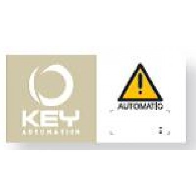 NGO518 - Warning Sign for Automatic Gates (Brand: North Valley Metal)