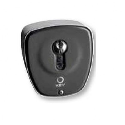 NGO657 - KEY SWITCH, METAL FRONT, PLASTIC BACK, EURO CYL for Automatic Gates (Brand: North Valley Metal)