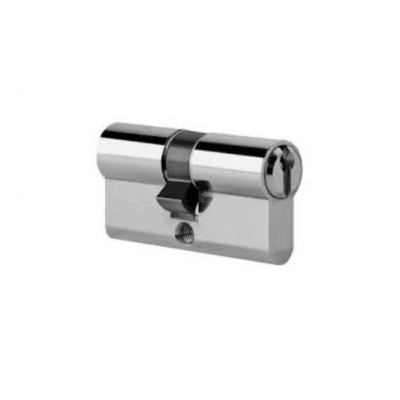 DHL029 - Length Satin Chrome Euro Cylinder (Brand: NVM Steel Door Sets)