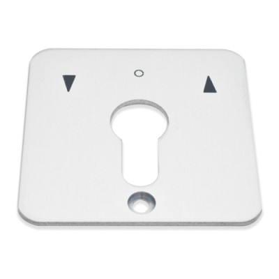 NV245E - Blank Face Plates to suit Geba Key Switches (Brand: GEBA)