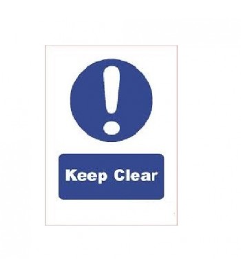 SDI002 - Adhesive Sign - Keep Clear
