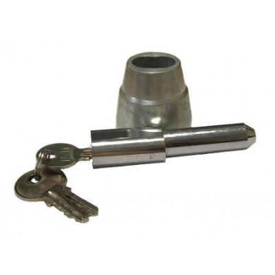 NV195 - Bullet Lock & Housing - Steel - Chrome & Zinc Plated image