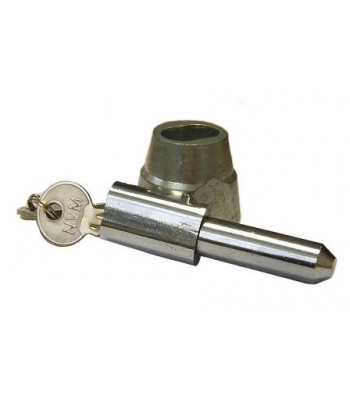NV195F - Bullet Lock & Housing - Steel - Chrome & Zinc Plated