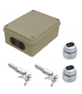 NV231A - Double Pin Lock Isolator with 1 Pair NV195 Bullet Locks & Housing