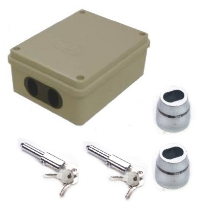 NV231A - Double Pin Lock Isolator with 1 Pair NV195 Bullet Locks & Housing (Brand: )