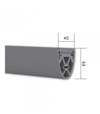 NE120 - Safety Edge Rubber for Industrial Roller Shutters (Use with NE720 35mm Screwported Track)