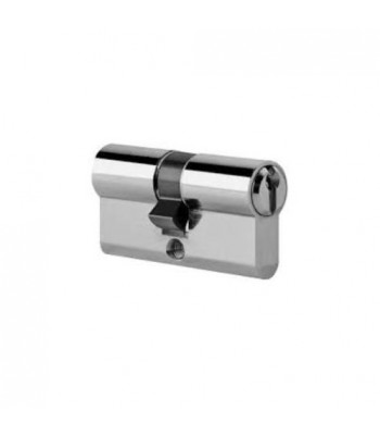 DHL029 - Euro Cylinder - Keyed Both Sides Equal Halves - Chrome Finish