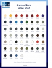 NVM Bespoke Standard Door Colour Chart